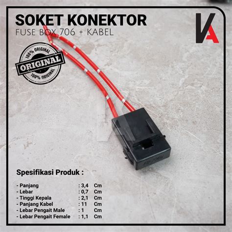 Jual Soket Sikring 706 Rumah Sikring Socket Sekring Fuse Box Hitam