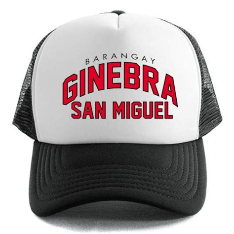 Barangay Ginebra Trucker Cap Mesh Cap Shopee Philippines