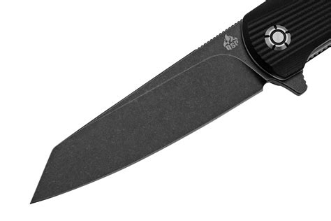 QSP Knife Phoenix QS108 C2 Blackwashed D2 Black G10 Pocket Knife