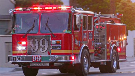 LACoFD Engine 99 Responding YouTube