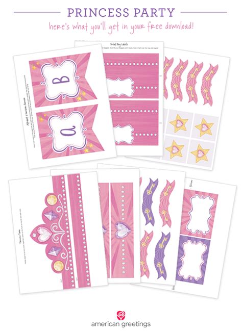 Printable Princess Birthday Banner