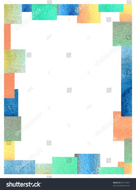 Abstract Watercolor Background Design Border Frame Stock Photo (Edit ...