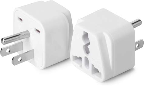 Bates Universal To American Outlet Plug Adapter 2 Pack Canada Universal Travel