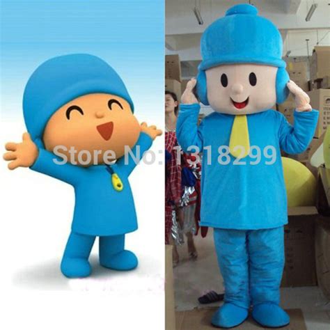 Blue Pocoyo Mascot Costume