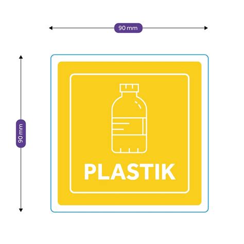 Etykieta Na Kosz Do Segregacji Mieci Plastik Oficjalne