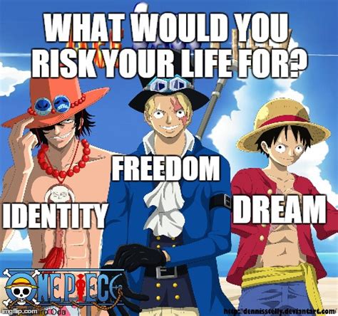 One Piece Sabo Ace Luffy Imgflip