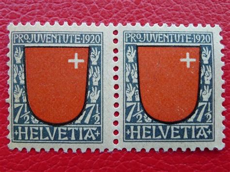 1920 J5 Im Paar Postfrisch KREUZ R Druck Verschoben Kaufen Auf