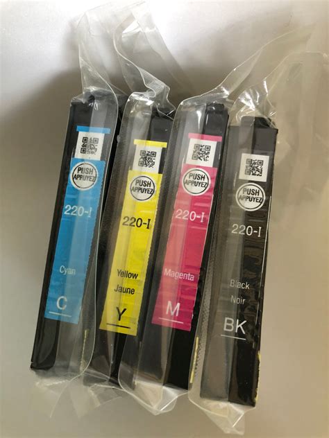 Epson INITIAL 220I 220 T220 Black / Cyan / Magenta / Yellow Ink Cartri ...