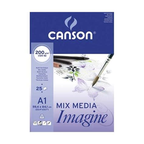 Canson Bloc Feuilles De Papier Dessin Imagine G A Blanc Livr