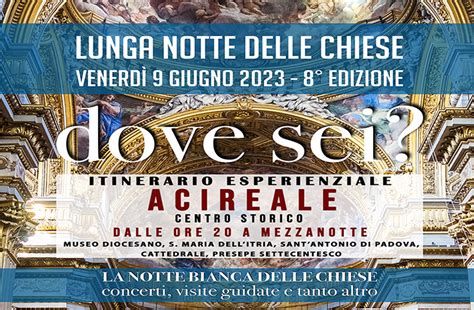 Acireale La Lunga Notte Delle Chiese Diocesi Di Acireale