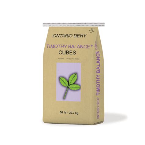 Ontario Dehy Timothy Balance® Cubes Timothy Complete™ Cubes Ritchie