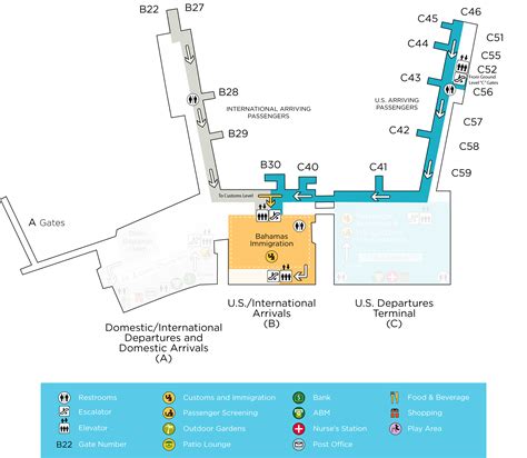 Terminal Maps – Lynden Pindling International Airport