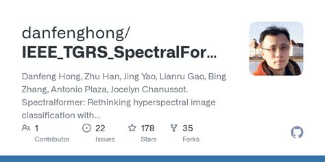 Github Danfenghong Ieee Tgrs Spectralformer Danfeng Hong Zhu Han