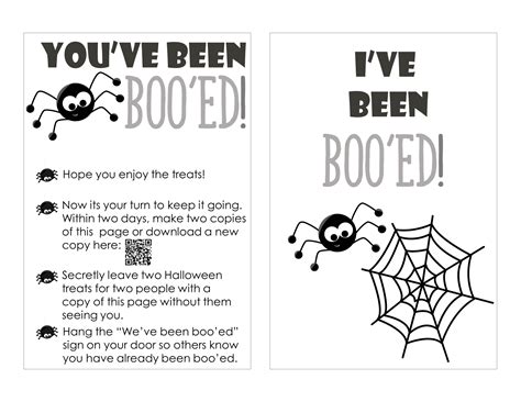 FREE Printable You've Been Booed Sign & I've Been Booed Sign