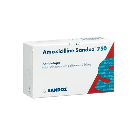 Amoxicilline Sandoz Cpr Pell Mg Blist Pce Commander En Ligne