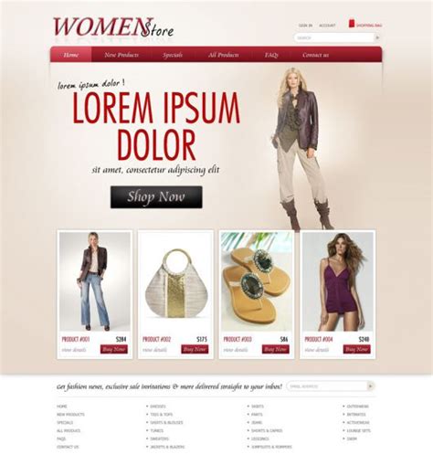 Shopping Website Template | Free eCommerce Website Templates | PHPJabbers