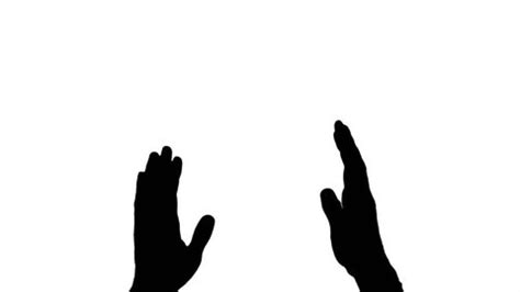 Hands Clapping Silhouette Male Hands Silhouette Stock Footage Video ...