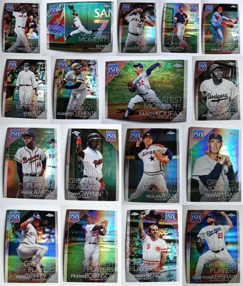 2019 Topps Chrome Update 150 Years Baseball Cards Complete Your Set You