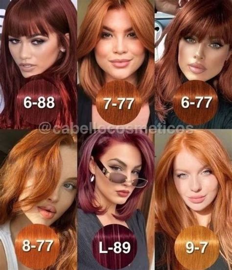 TONS DE RUIVOS Hair on Instagram Qual seu favorito Créditos