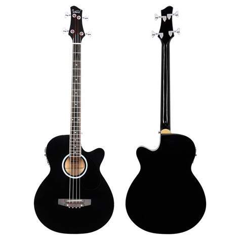 Glarry String Electric Acoustic Bass Guitar Rosewood Fingerboard With