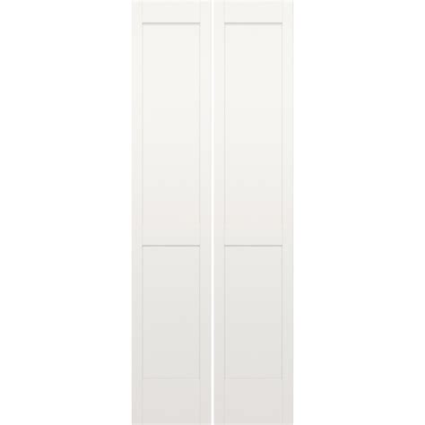 Reliabilt 30 In X 80 In 2 Panel Square Smooth Hollow Core Primed Molded Composite Closet Bifold