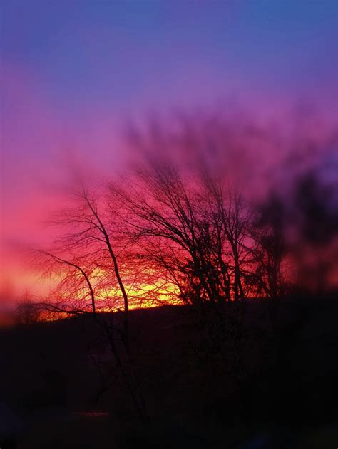 Free Images Sunrise Winter Red Sky At Morning Cloud Afterglow