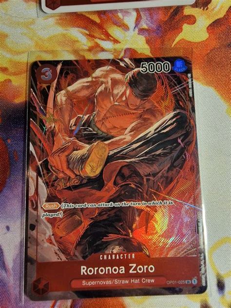 Roronoa Zoro One Piece Card Game Romance Dawn Bandai Kaufen Auf