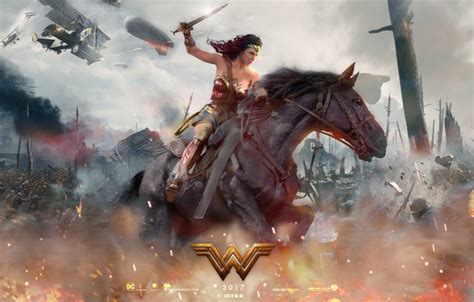 Wallpaper Cinema Fire Battlefield Flame Sword Gun Wonder Woman