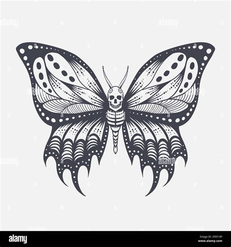 Skull Butterfly Vector Illustration For Your Company Or Brand Stock Vector Image And Art Alamy