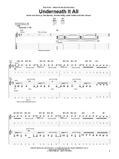 Underneath It All By Pillar Guitar Tab Guitar Instructor