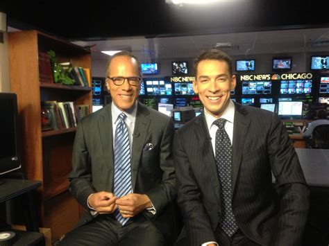 Take Your Father To Work Day Lester Holt Anchors Newscast With Son