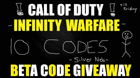 CALL OF DUTY INFINITE WARFARE BETA CODE GIVEAWAY Xbox And PS4