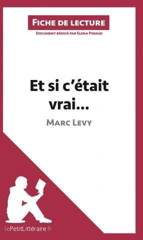 Et Si C Etait Vrai De Marc Levy Analyse De L Oeuvre Literatura