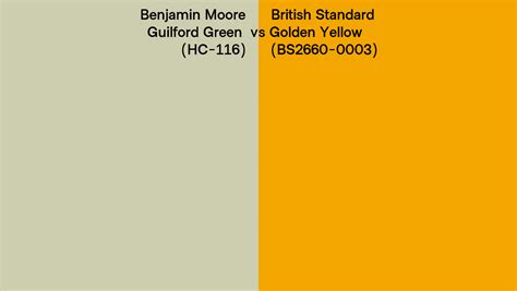 Benjamin Moore Guilford Green Hc Vs British Standard Golden