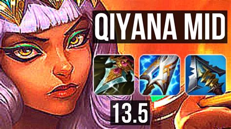 QIYANA Vs LUX MID Rank 3 Qiyana 71 Winrate Legendary 11 3 7