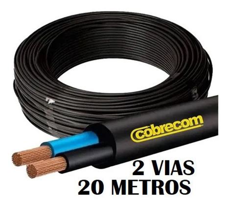 Metros Cabo Pp X Fio Flex Vel Vias Mm Cobrecom Mercadolivre