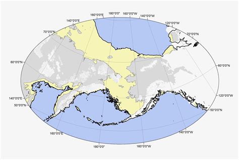 The Bering Land Bridge At The Height Of The Last Ice Age Map By Nancy