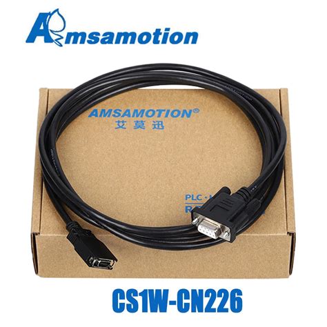 For IN BOX Omron CS1W CN226 RS232 PLC Cable For OMRON CS CJ CQM1H CPM2C