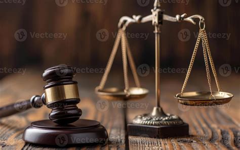 Ai Généré Juge Marteau Et Balance De Justice 37813974 Photo De Stock