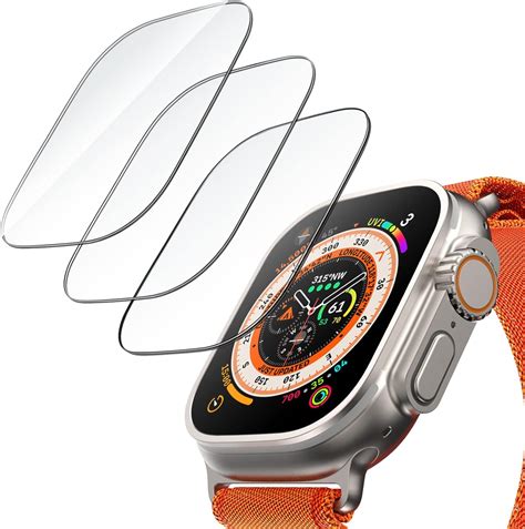 Jetech Screen Protector For Apple Watch Ultra 2 1 49mm Tempered Glass Hd Clear 3 Pack