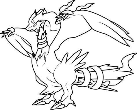 Reshiram Coloring Pages Free Printable Coloring Pages For Kids