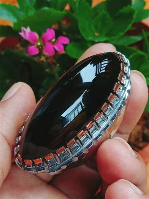 Batu Akik Yaman Wulung Ring Monel Atau Stanlis Lazada Indonesia