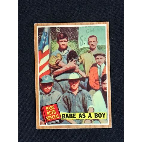 Sold Price 1962 Topps Babe Ruth Green Tint April 1 0123 5 00 PM EDT