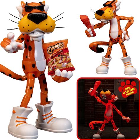 Cheetos Chester Cheetah Flamin Hot Glow In The Dark Inch Action Figure