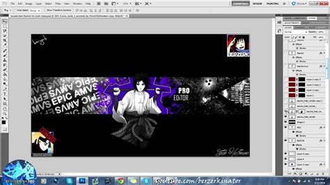 Speed Art Sasuke Kun Banner Youtube