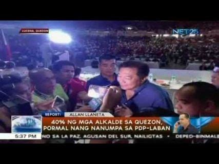 Ng Mga Alkalde Sa Quezon Province Pormal Nang Nanumpa Sa Pdp Laban