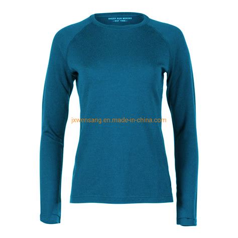 Custom Australian Merino Jumper Women′s Outdoor Hiking Merino Wool Base ...