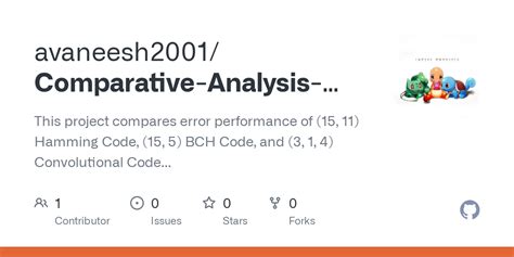 Github Avaneesh Comparative Analysis Of Coding Schemes For Error