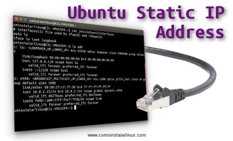 Ubuntu Static Ip Address Como Instalar Linux