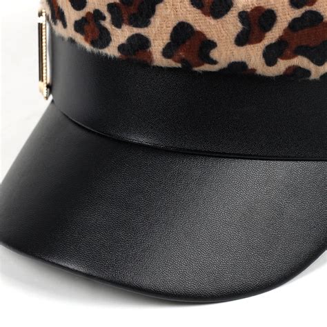 VORON, женская мода, берет, Леопардовый принт, темно-синяя шапка ...